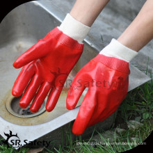 SRSAFETY blau isolierte PVC Handschuhe / rote PVC Handschuhe / Arbeitshandschuhe